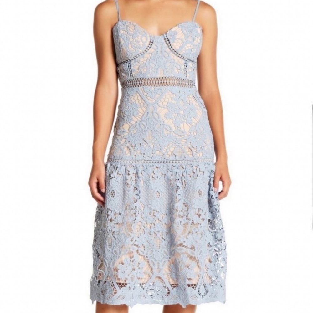 Light Blue Eyelet Dress